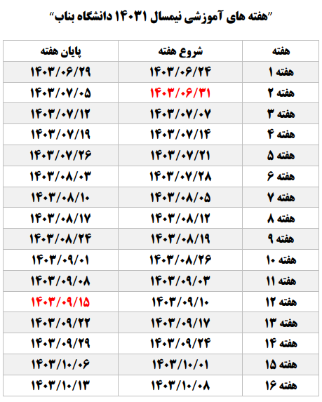 هفته آموزشی